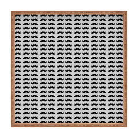 Allyson Johnson Classy Mustaches Square Tray