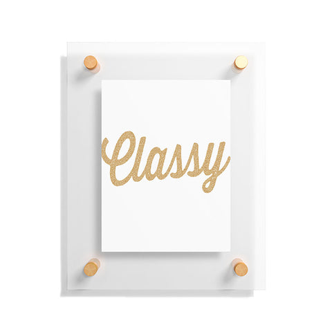 Allyson Johnson Classy White Floating Acrylic Print