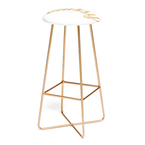 Allyson Johnson Classy White Bar Stool