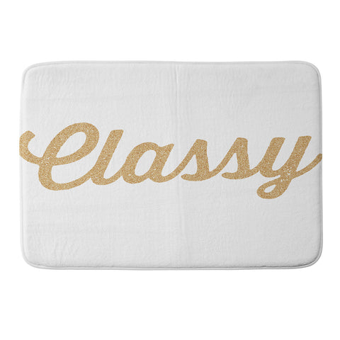 Allyson Johnson Classy White Memory Foam Bath Mat