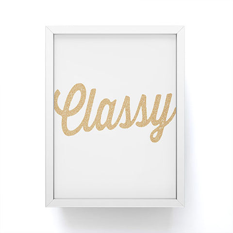 Allyson Johnson Classy White Framed Mini Art Print
