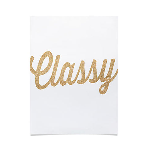 Allyson Johnson Classy White Poster