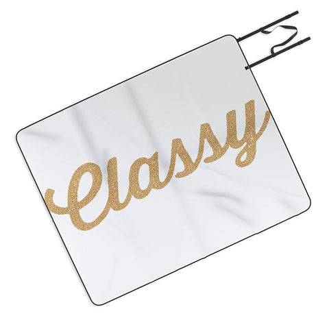 Allyson Johnson Classy White Picnic Blanket