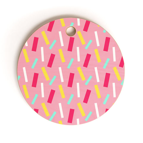 Allyson Johnson Confetti party Cutting Board Round