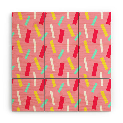 Allyson Johnson Confetti party Wood Wall Mural