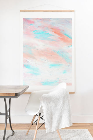 Allyson Johnson Coral Abstract Art Print And Hanger