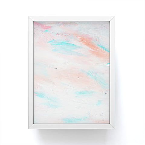 Allyson Johnson Coral Abstract Framed Mini Art Print