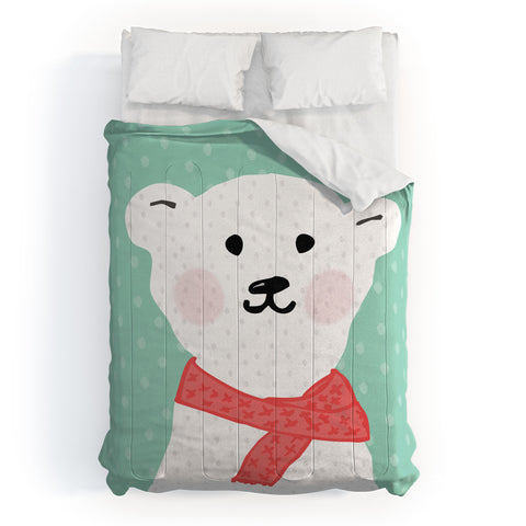 Allyson Johnson Cozy Polar Bear Comforter