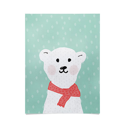 Allyson Johnson Cozy Polar Bear Poster