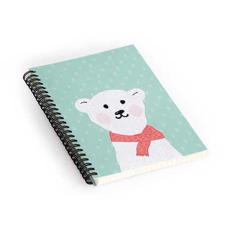 Allyson Johnson Cozy Polar Bear Spiral Notebook