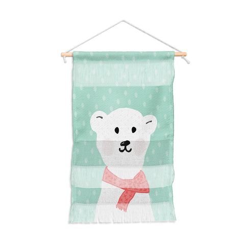 Allyson Johnson Cozy Polar Bear Wall Hanging Portrait