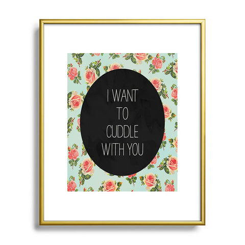 Allyson Johnson Cuddle With You Metal Framed Art Print