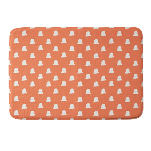 Allyson Johnson Cute Ghosts halloween Memory Foam Bath Mat