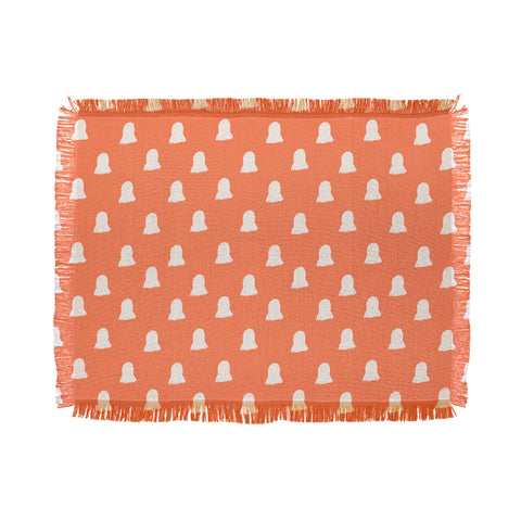 Allyson Johnson Cute Ghosts halloween Throw Blanket