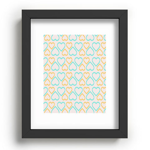 Allyson Johnson Cute Hearts Recessed Framing Rectangle