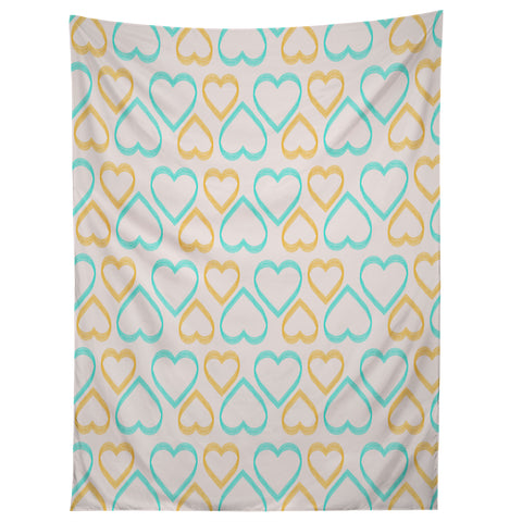 Allyson Johnson Cute Hearts Tapestry