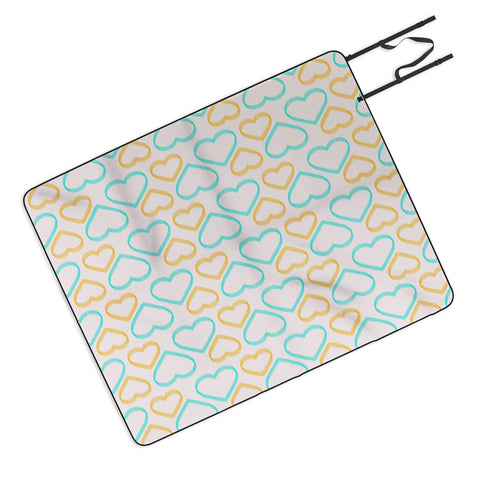 Allyson Johnson Cute Hearts Picnic Blanket