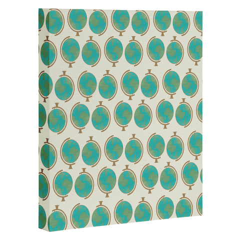 Allyson Johnson Cute Little Globes Art Canvas