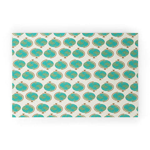 Allyson Johnson Cute Little Globes Welcome Mat