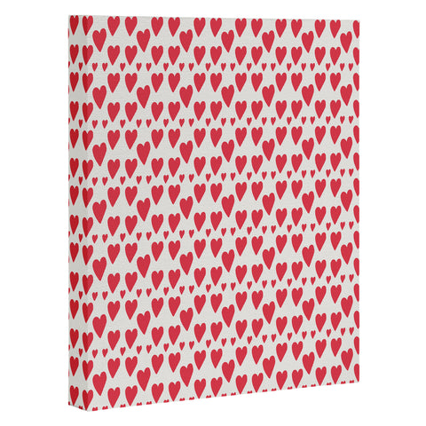 Allyson Johnson Cute little Hearts 1 Art Canvas