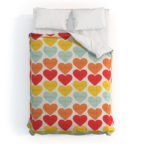Allyson Johnson Cute Little Hearts Comforter