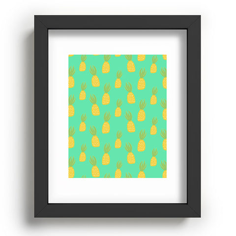 Allyson Johnson Cute Pineapples Recessed Framing Rectangle