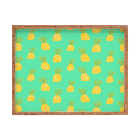 Allyson Johnson Cute Pineapples Rectangular Tray