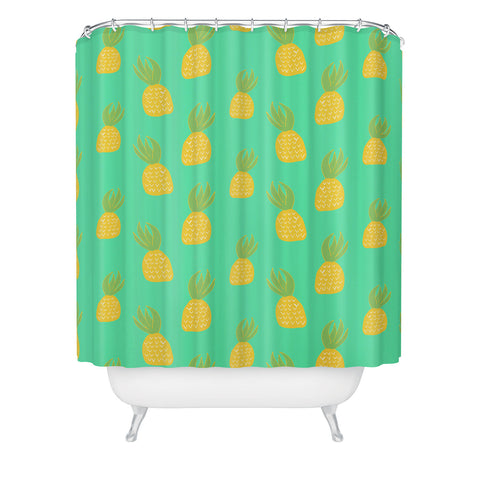 Allyson Johnson Cute Pineapples Shower Curtain