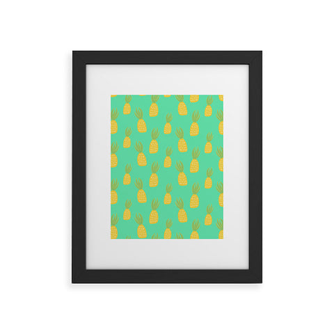 Allyson Johnson Cute Pineapples Framed Art Print