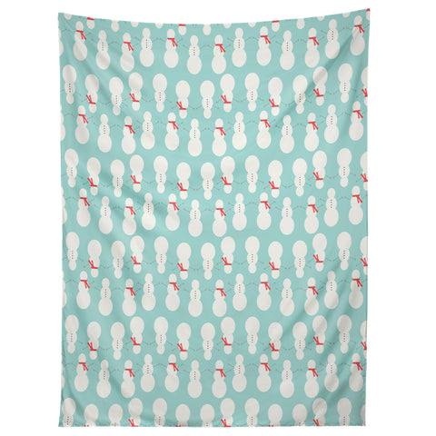 Allyson Johnson Cute Snowmen Tapestry