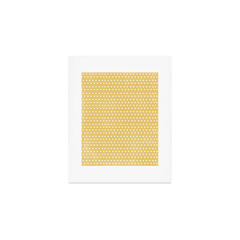 Allyson Johnson Dainty Yellow Hearts Art Print