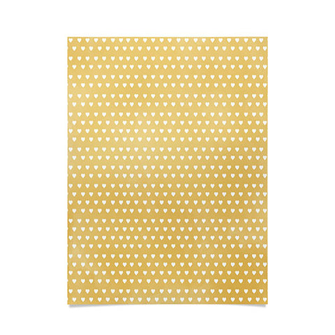 Allyson Johnson Dainty Yellow Hearts Poster