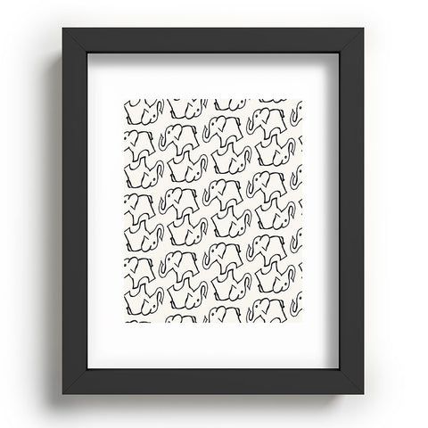 Allyson Johnson Darling Elephants Recessed Framing Rectangle