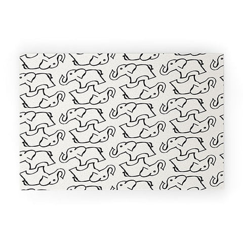 Allyson Johnson Darling Elephants Welcome Mat