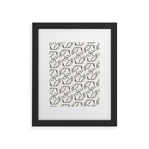 Allyson Johnson Darling Elephants Framed Art Print