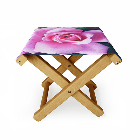 Allyson Johnson Darling Pink Rose Folding Stool