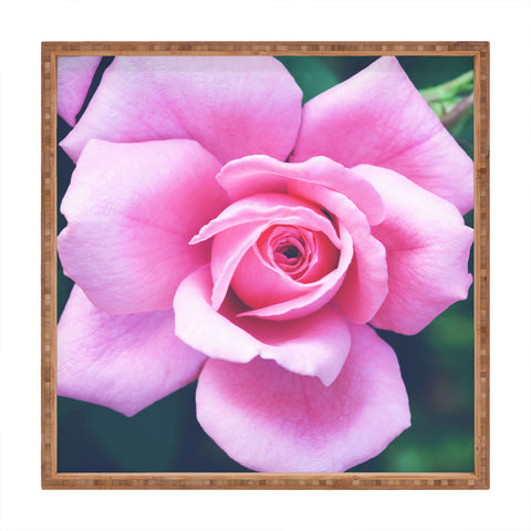 Allyson Johnson Darling Pink Rose Square Tray