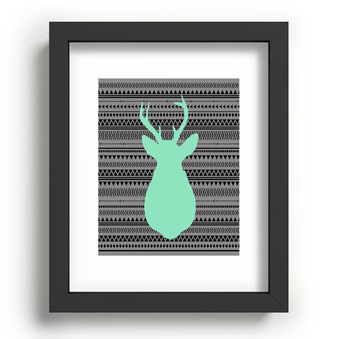Allyson Johnson Deer And Aztec Recessed Framing Rectangle