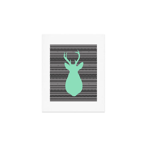 Allyson Johnson Deer And Aztec Art Print