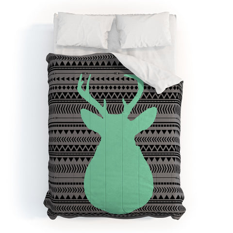 Allyson Johnson Deer And Aztec Comforter