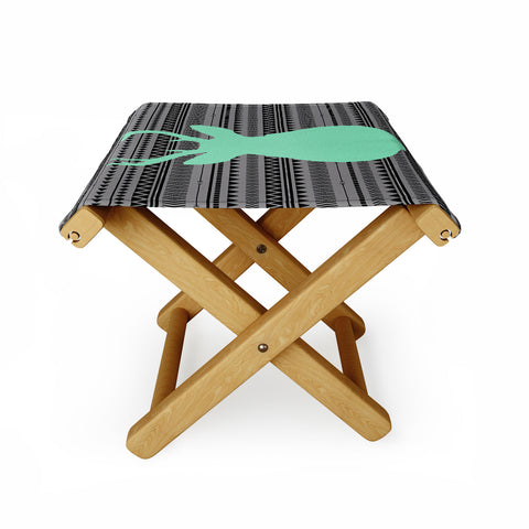 Allyson Johnson Deer And Aztec Folding Stool