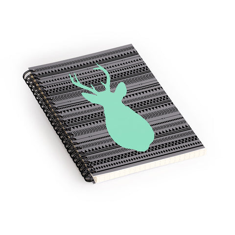Allyson Johnson Deer And Aztec Spiral Notebook