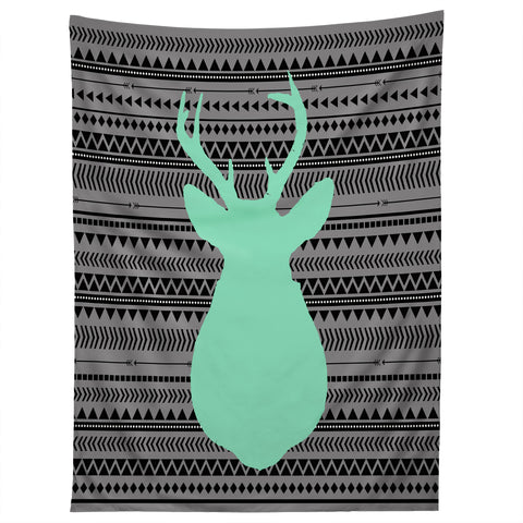 Allyson Johnson Deer And Aztec Tapestry
