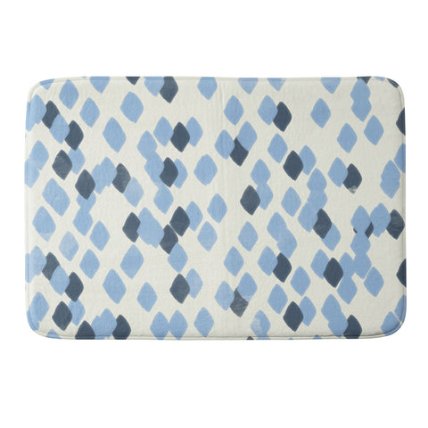 Allyson Johnson Denim Blues Memory Foam Bath Mat