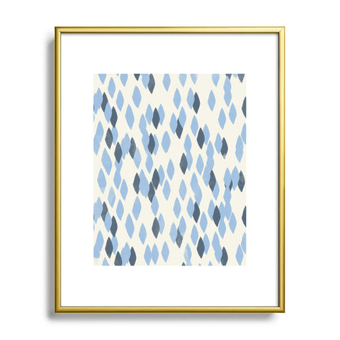 Allyson Johnson Denim Blues Metal Framed Art Print