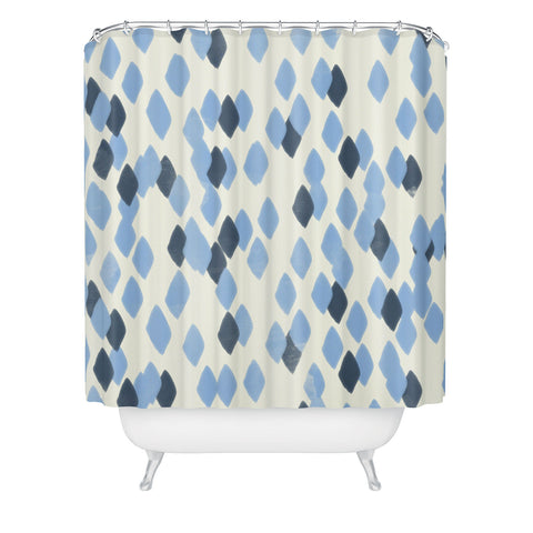 Allyson Johnson Denim Blues Shower Curtain