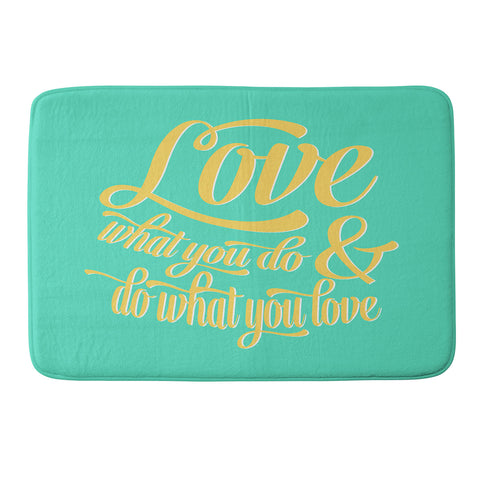 Allyson Johnson Do What You Love Memory Foam Bath Mat