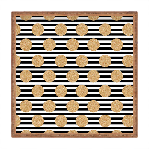 Allyson Johnson Dots N Stripes Square Tray