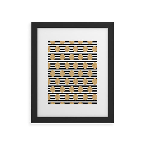 Allyson Johnson Dots N Stripes Framed Art Print