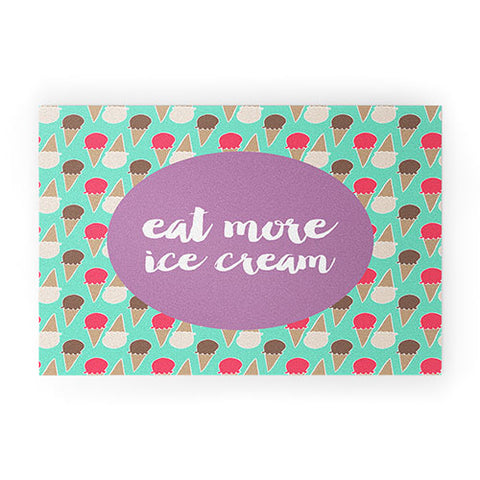 Allyson Johnson Eat more ice cream Welcome Mat